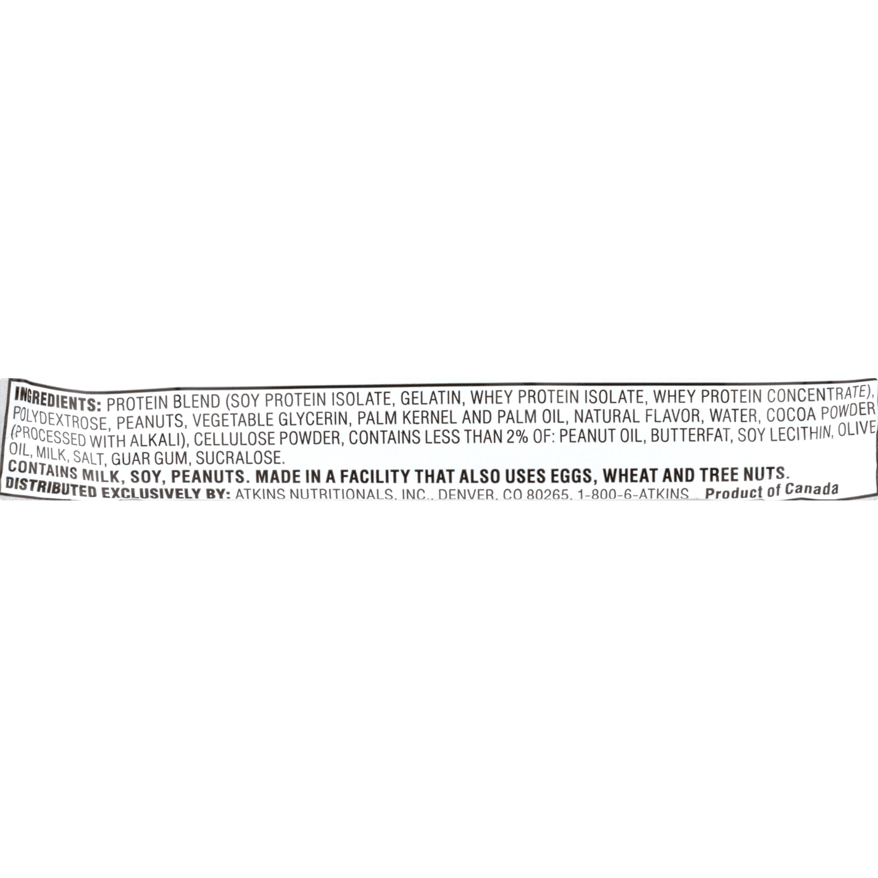 Atkins Chocolate Peanut Butter High Protein Bar 2.12 oz