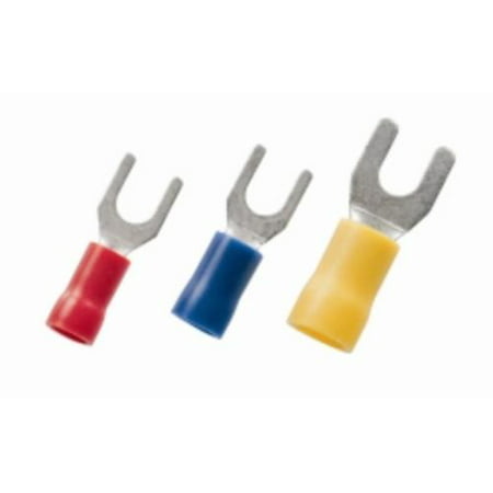 JT&T Products (2055H) - 16-14 AWG #10 Stud, Vinyl Insulated Spade Terminals, Blue, 19