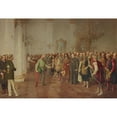 thumbnail image 2 of Franciszek Tepa 14x11 Gold Ornate Wood Frame and Double Matted Museum Art Print Titled - The Emperor Welcoming Polish and Ukrainian Delegation in Lviv (1881), 2 of 4