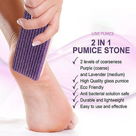 SUPERHOMUSE Foot Care Stone Exfoliator Pedicure Tool Pumice Purple Color Scrub Dead Hard Skin Remover Cleaner Make Feet (Best Dead Skin Exfoliator)