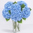 thumbnail image 1 of Flores artificiales Yastouay Real Touch Hydrangea Blue x6, 1 of 7