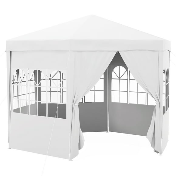 Outsunny 13 ft Outdoor Gazebo Canopy Party Tent with 6 Removable Side Walls