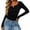 #Black, variant on DPTALR Women's Ribbed Henley Long Sleeve Top, Slim Fit Casual Knit Tee Shirt,Beige,Women's Plus Size L