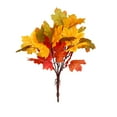 thumbnail image 2 of Artificial Maple Leaves - 13.78" Realistic Fall Foliage Stems for Wedding Decor & Home Centerpieces - Bendable Silk Autumn Leaves for DIY Arrangements, 2 of 6