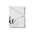 thumbnail image 2 of Wording Soft Flannel Fleece Throw Blanket, Calligraphy Art for Achievement and Determination Inspirational Life Message, Cozy Plush for Indoor and Outdoor Use, 60" x 80", Black White, by Ambesonne, 2 of 5