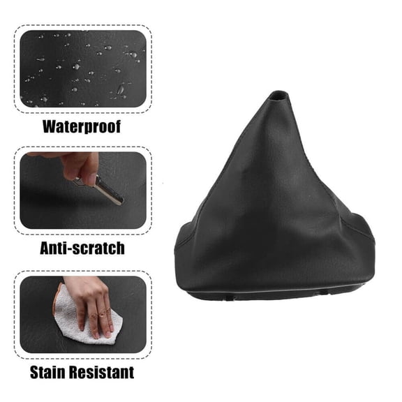 Black Shift Boot Cover Gear Shift Knob For Mercedes For Benz C-Class W204 08-13 Fangkenuo