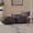 Dark Grey, variant on Giant Plush Bean Bag Chair with Armrests, Floor Lounge Sofa for Living Room and Bedroom, 45 in., Dark Grey