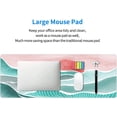 thumbnail image 3 of Ocean Art Abstract Sea Wave Teal Blue XXL XL Large Gaming Mouse Pad for Desk, Non-Slip Long Extended Keyboard Pads Mousepad Rubber Table Mat 31.5 X 11.8 Inch, 3 of 7
