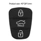 thumbnail image 4 of Para Coche Almohadilla de goma de 3 botones para Hyundai Kia Flip carcasa de llave de coche remota (con letra), 4 of 6