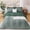 Green, variant on Queen Comforter Set 7 Pieces,Comforter Set,Bed in a Bag, Bedding Set with Comforter,Fitted Sheet,Flat Sheet,Pillowcase, All Season