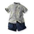 thumbnail image 5 of Uccdo 2Pcs Kids Toddler Boys Shirt + Suspender Shorts Outfit Set Baby Summer Clothes 2-7T, 5 of 8