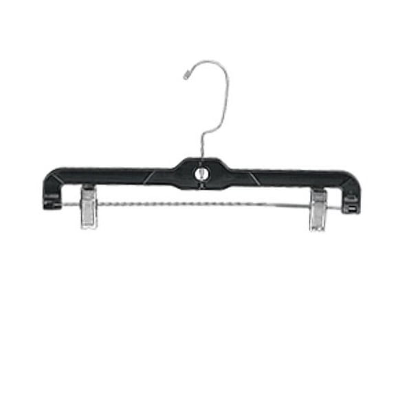 Plastic Skirt and Pant Hangers in Black 14 Inches - Pack of 100