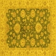 thumbnail image 1 of Ahgly Company Indoor Square Abstract Yellow Modern Area Rugs, 7' Square, 1 of 4