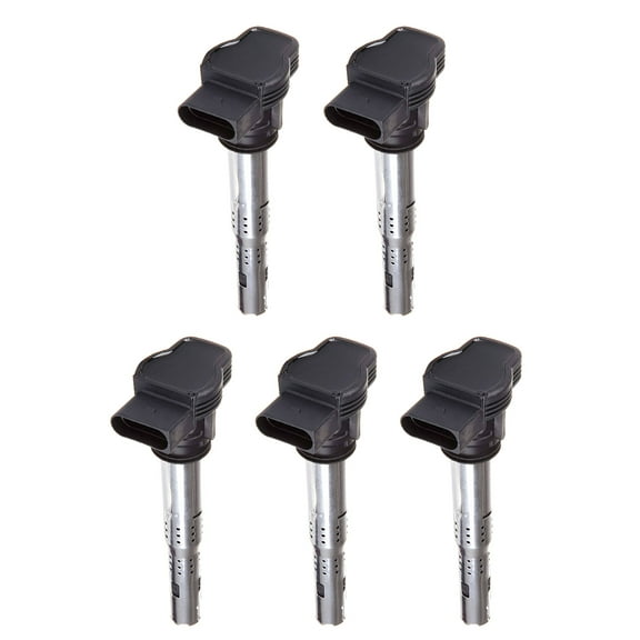 Set of 5 Ignition Coils Compatible with 2012 2013 2014 Volkswagen Passat 2.5L L5 Replacement for UF575 C1627