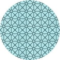 thumbnail image 1 of Ahgly Company Indoor Square Patterned Deep-Sea Green Area Rugs, 3' Square, 1 of 6