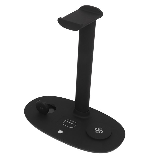 Soporte Para Auriculares, Cargador Inalámbrico Desmontable De 15 W, Soporte De Carga Para Auriculares, Puerto Tipo C 4 En 1 Para Ahorro De Espacio Para Auriculares
