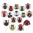 thumbnail image 2 of Hot Toys G0172 Nuevo Deadpool Dibujos Animados Mini Modelo Ladrillo Ensamblar Figuras De Acción Muñeca Accesorio Compatible Bloques De Construcción Juguetes Regalo, 2 of 5