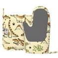 thumbnail image 3 of Disketp Cartoon Dinosaurs Oven Mitts And Potholders Bbq Gloves-Oven Mitts And Pot Holders With Recycled Infill Silicone Non-Slip Cooking Gloves For Cooking Baking Grilling, 3 of 9