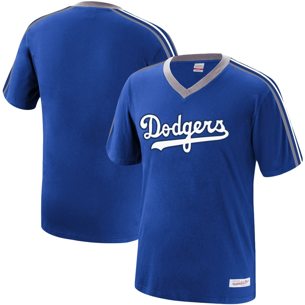 Los Angeles Dodgers Mitchell & Ness Overtime Win V-Neck T-Shirt - Royal - Walmart.com - Walmart.com