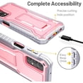 thumbnail image 3 of FITO For Samsung Galaxy A32 5G Case, Phone Case with Screen Protector and Kickstand (Pink), 3 of 6