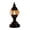Black, variant on Black Battery Operated Flameless Electronic Candle Light Vintage Oil Lamp Style Night Light For Bedside Table Holiday Ambiance