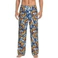 thumbnail image 2 of Picia Colorful Butterfly1 Mens Soft Woven Cotton Elastic Waistband Sleep Pajama Pant Lounge Sleep Pant With Pockets And Drawstring-X-Large, 2 of 9