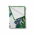 thumbnail image 2 of Orchids Soft Flannel Fleece Throw Blanket, Vibrant Colored Tropical Jungle Composition with Birds Butterflies and Flowers, Cozy Plush for Indoor and Outdoor Use, 50" x 70", Multicolor, by Ambesonne, 2 of 6