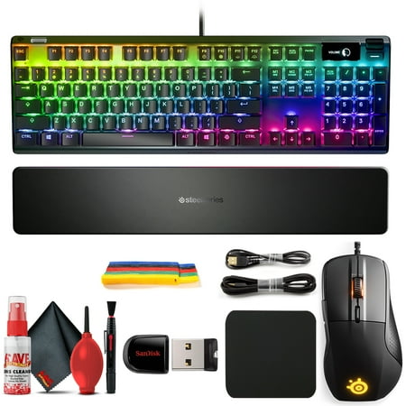 SteelSeries Apex 7 Mechanical Gaming Keyboard Brown Switch + Rival 710 Mouse