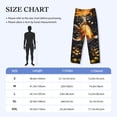 thumbnail image 4 of Lsque Golden Koi And Treasure Print Men's Pajama Pants, Lounge Pant - Comfortable Home Wear,Elastic Waistband, Stylish Design-Large, 4 of 9