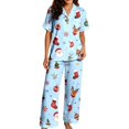 thumbnail image 2 of TGPMGRZ Women's Christmas Pajamas Set Long Sleeve Comfort Fit Matching Set, 2 of 7