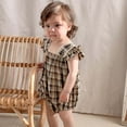 thumbnail image 2 of Vividxx Baby Dress With Soft And Elastic Plaid Short Sleeve. For To Comfortable Casual Clothing For Daily Activities O-Neck Lovely Sundress, 2 of 9