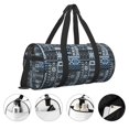 thumbnail image 3 of Easygdp Snowflake Vintage Pattern Bolsa de Viaje, Bolsa de Mano, Bolsa de Gimnasio, Bolsa de Equipaje para Viaje, 3 of 6