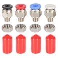 thumbnail image 3 of Conector Neumático PC4-M6 con Tuerca. Conector Neumático Recto PC4-M6 para Caja Secadora de Filamentos de Impresora 3D., 3 of 5