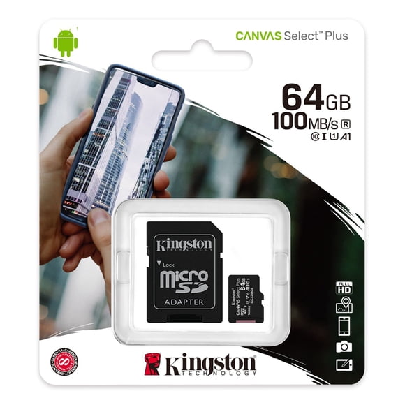 Micro SD Kingston de 64 Gb Clase 10