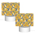 thumbnail image 2 of Fotbe Vintage White Yellow Sunflower Pattern Acrylic Night Light Gift with 3 Color ModesTouch-Sensitive LED Lamp Perfect Gift for Mother's Day, Birthday, or Christmas, 2 of 9