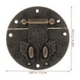 thumbnail image 2 of HINTRMENT 4pcs Drawer Hasp Latch Zinc Alloy Black Toggle Design for Box Enhancement, 2 of 5
