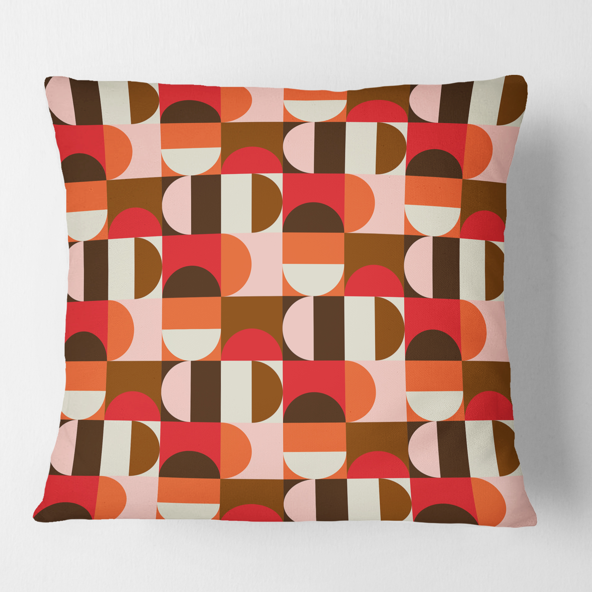 Designart Retro Geometric Design II' Mid-Century Modern Throw Pillow - 16x16