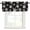 Black, variant on Valances for Windows, Beige White Starfish Coastal Light Filtering Window Treatment Valances for Living Room/Bedroom, Nautical Summer Ocean Abstract Art 42"x 12" Rod Pocket Kitchen Curtains