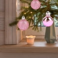 thumbnail image 4 of Pink Christmas Ornaments, Mini Christmas Tree Decorations, Pink Hanging Ball Ornaments for Tree Wreath Garland Holiday Decor, 4 of 6