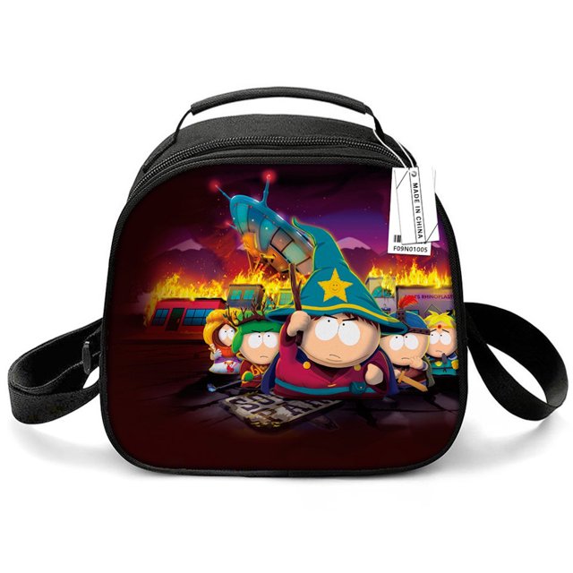 Bolsa de almuerzo de tela Oxford de estilo anime de South Park, 20 x 12,5 x 20 cm