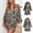 Brown, variant on Womens Soft Pajama Clearance- Silk Satin Printed Leopard Sexy Bathrobes Plus Size Robe Sleepwear Brown Size L