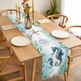 thumbnail image 3 of Seahorse Coastal Table Runner - 36 Inch Long, Kitchen Dining Table Runner Dresser Scarves, Summer Beach Nautical Starfish Compass Farmhouse Decor for Coffee Tables Wedding Party Banquet, 3 of 8
