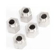 thumbnail image 3 of Graflsoa Stainless Steel Eccentric Nuts, 5mm Bore, V-Groove Compatible, 5-Piece Set, Silver Finish, 3 of 6