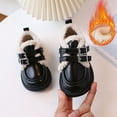 thumbnail image 2 of Otqutp Little Kid First Walking Shoes Fashion Big Kids Winter Water Proof Flat Keep Warm Snow Boots Non-Slip Comfortable Shoes for Children Girls(Black,4.5-5 Years), 2 of 7