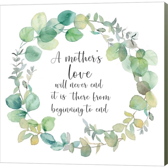 Great Art Now Mother's Day Eucalyptus I-Mother's Love by Cynthia Coulter, Canvas Wall Art, 12W x 12H
