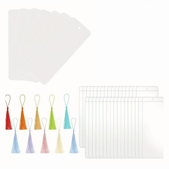 30 * Bookmarks 30 * Bookmark Cover 30 * tassels(The color is random, and the designation is not accepted)-As Shown