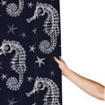 thumbnail image 3 of Shower Curtain, Seahorses skeleton starfish cool Waterproof Fabric Plastic Shower Curtain, Drying Fast Bathroom Curtain with 9 Buttonholes, Ruffle Shower Curtain 60x72in, 3 of 8