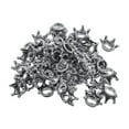 thumbnail image 1 of 50 Piezas de Espaciadoras de Corona de Plata Antigua, Espaciadores de Metal Tibetano, Hallazgos de Joyería para , Collar, Fabricación D Soledad Crown Charms Beads Crafts, 1 of 8