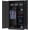 Black, variant on Letaya Metal Storage Cabinets Locker with Lock Door, 72'' Clothing Coat Steel Storage Freestanding Wardrobe for Office, Home, School, Employee,Gym,Fire Department (Black)
