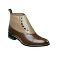 thumbnail image 2 of 00026 , Stacy Adams Shoes High Top with Studs Spats Leather Two Tone All Colors, 2 of 2